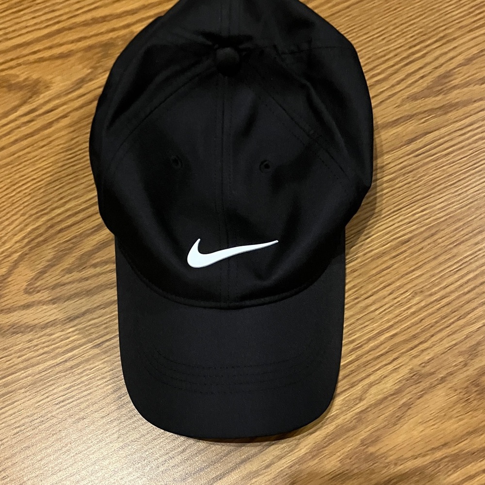 NWOT - Nike Black Cap with White Logo